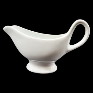 Mártás kínáló, fehér porcelán