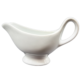 Mártás kínáló, fehér porcelán